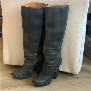 Frye Women's Dark Gray Heeled Boots